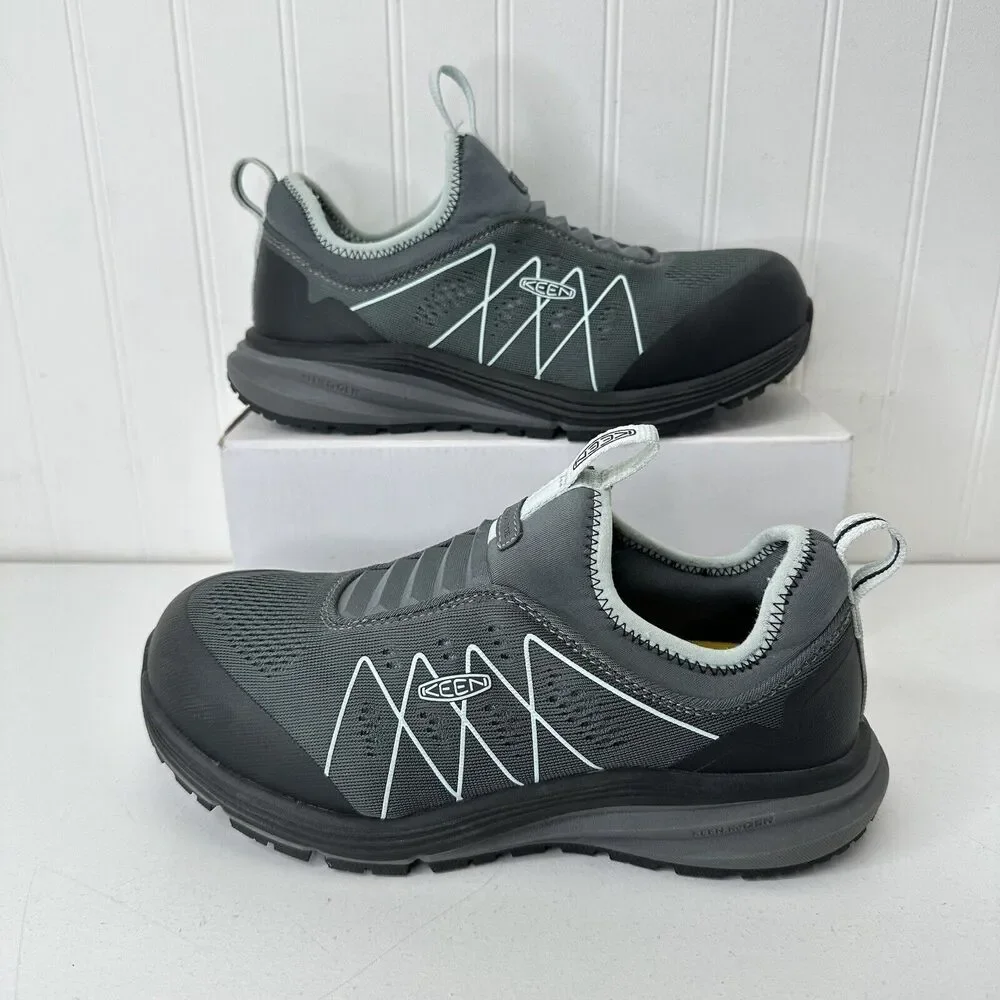 Keen Shoes Vista Energy Shift Carbon Toe Work Grey/Blue Women's Size 7W